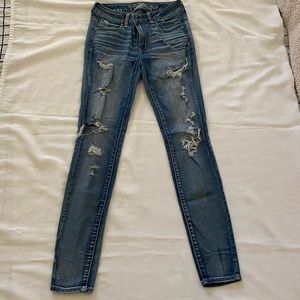 American Eagle ripped jeans
